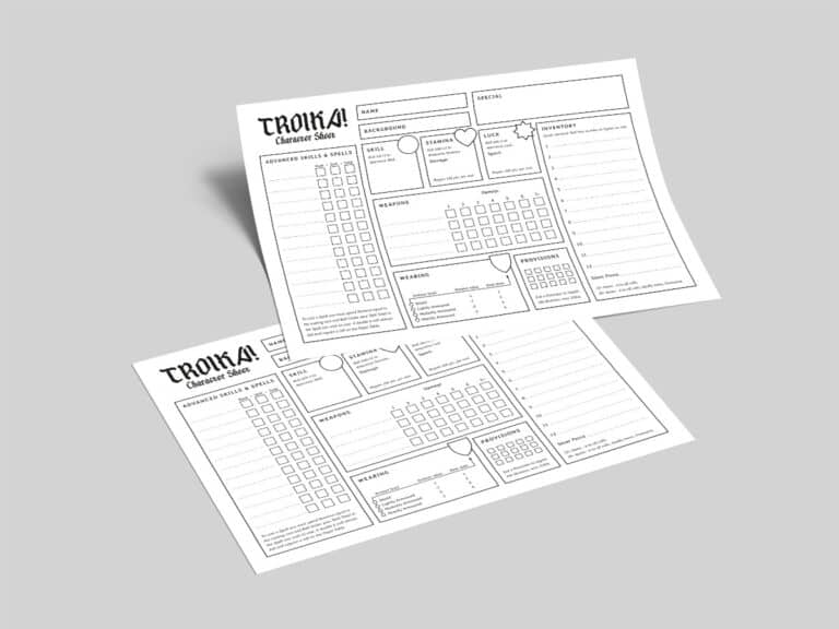 Troika! free character sheet